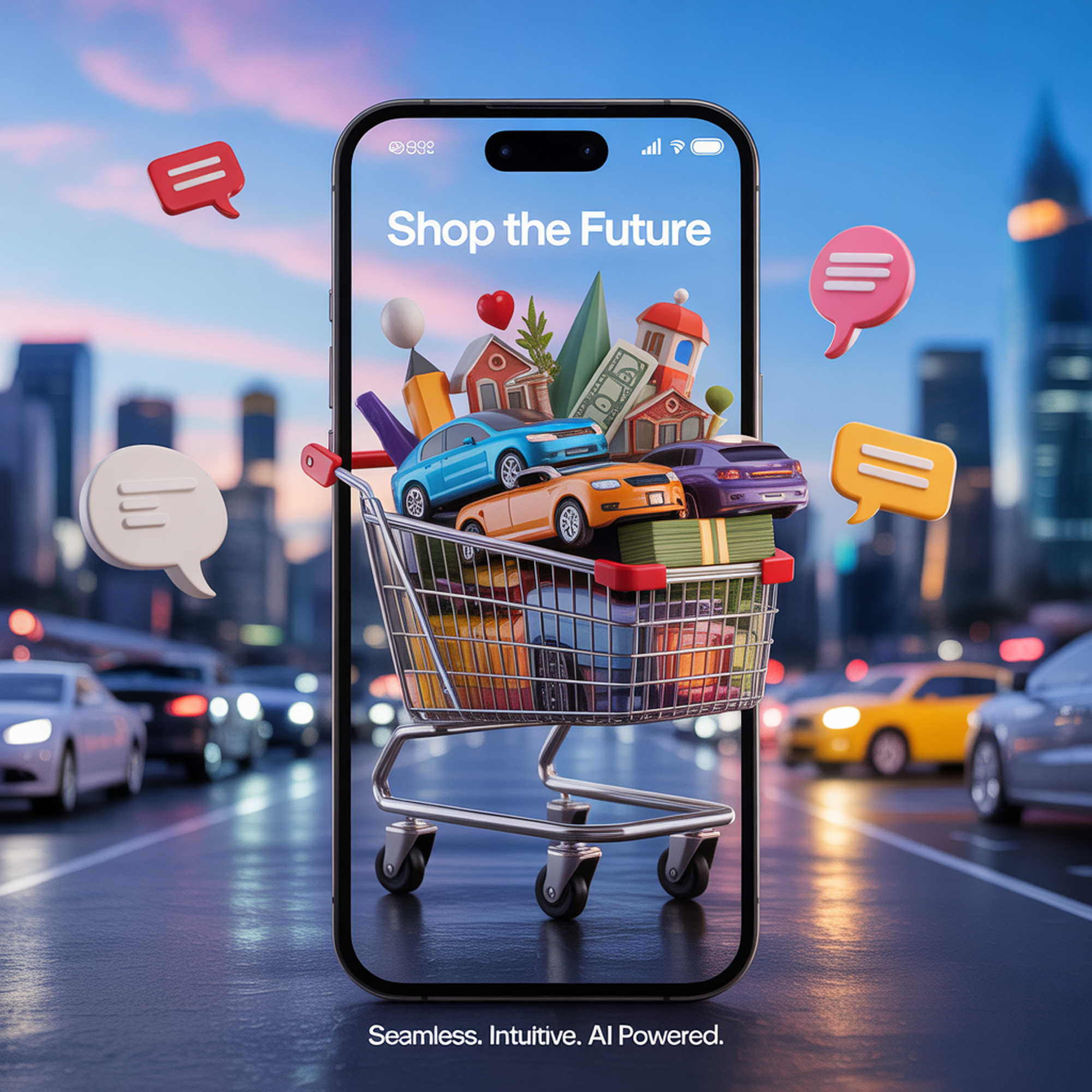 AI-commerce visual — explore how it works